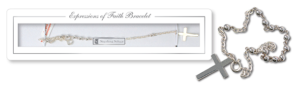 Sterling Silver Rosary Bracelet   (6380)