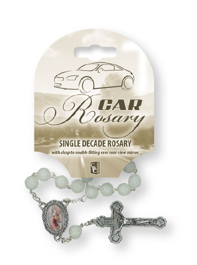 Car Rosary - Single Decade/Plastic Luminous   (63903)