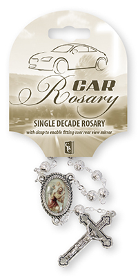 Car Rosary - Single Decade/Metal Filigree   (63915)