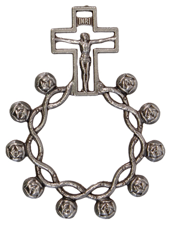 Rosary Ring - Oxidised   (6410)