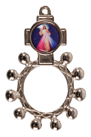 Oxidised Rosary Ring/D.Mercy   (6413/DM)
