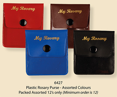 Rosary Case/Plastic/Assorted Colours   (6427)