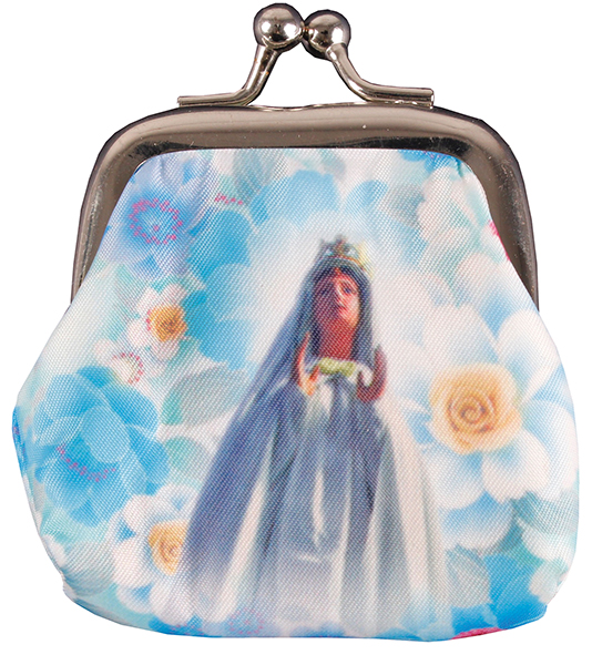 Rosary Fabric Purse/Our Lady of Knock with Clasp   (6442)