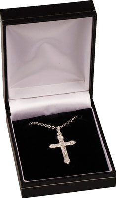 Necklet/Silver Plated/Crucifix   (68905)