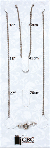 Chain - 18 inch Carded - Nickel   (7006/N)