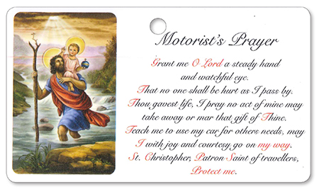 Motorist Prayer Leaflet/St.Christopher   (7121)