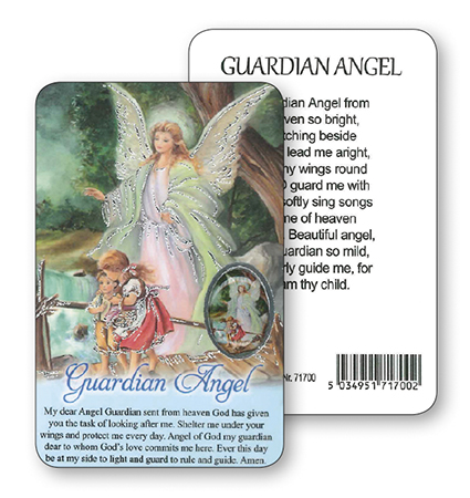 Prayer Card/Picture/Guardian Angel   (71700)