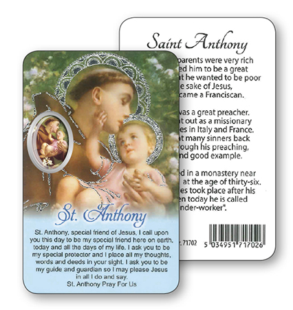 Prayer Card/Picture/Saint Anthony   (71702)
