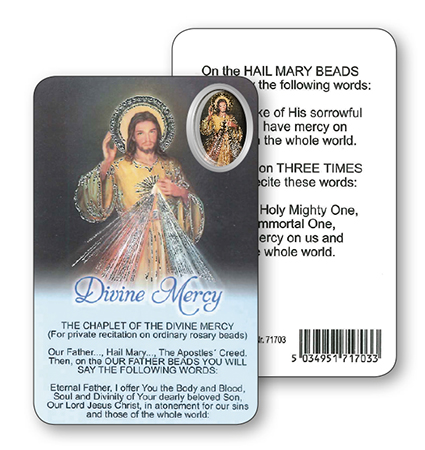 Prayer Card/Picture/Divine Mercy   (71703)