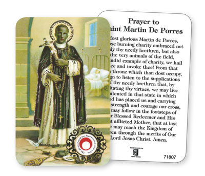 Prayer Card with Relic - Saint Martin   (71807)