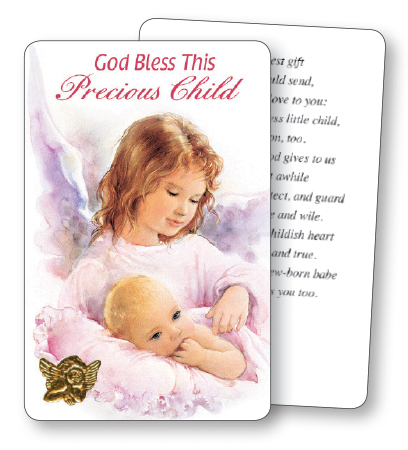 Prayer Card/Guardian Angel/Baby Girl   (71838)