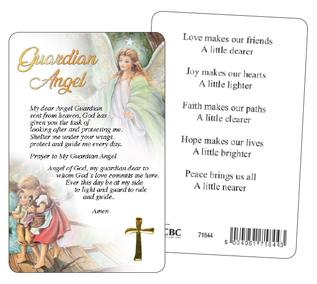 Prayer Card - Guardian Angel   (71844)