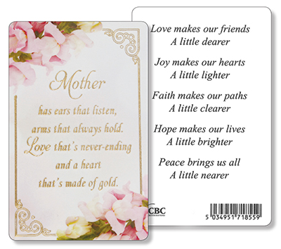 Prayer Card - Mother   (71854)