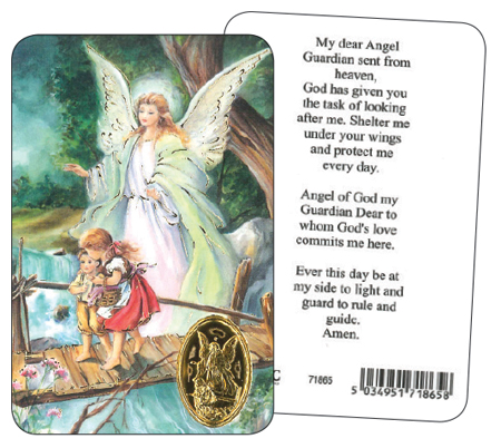 Prayer Card - Guardian Angel   (71865)