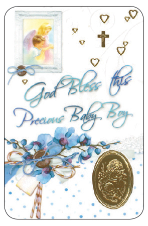 Prayer Card/Baby Blessings Boy   (71903)