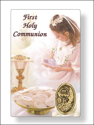 Prayer Card/Communion/Girl   (71942)