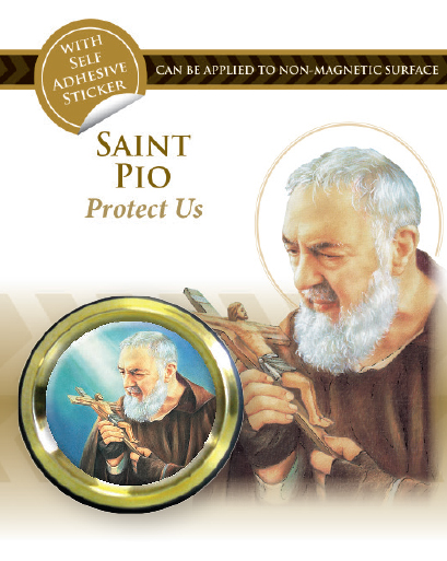 Car Plaque-Saint Pio/Singly Carded   (72108)