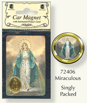 Car Plaque/Prayer Leaflet/Miraculous   (72406)