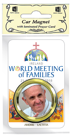 Car Plaque/Prayer Leaflet/Pope Francis   (72410)
