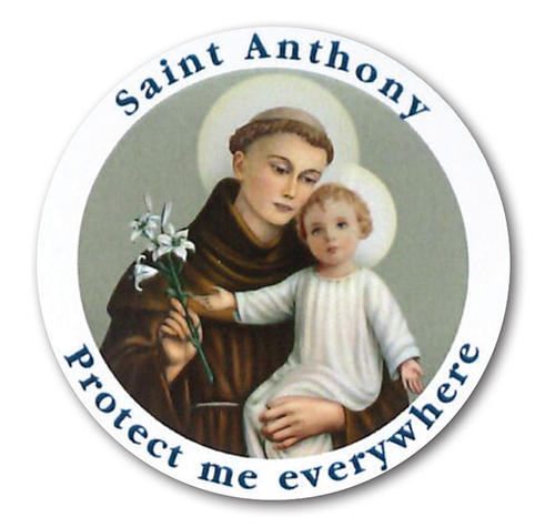 Self Adhesive Car Sticker/St. Anthony   (72981)