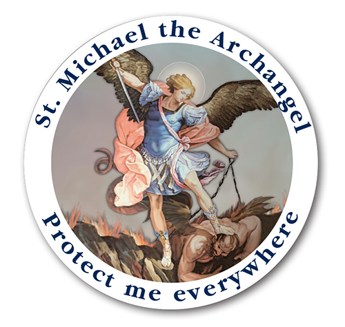Self Adhesive Car Sticker/St. Michael  (72986)