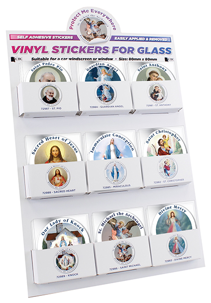 Self Adhesive Car Stickers/Display - Assorted Subjects (72998)