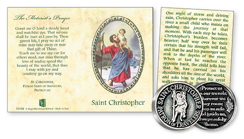 Pocket Token/Booklet/St.Christopher   (73138)