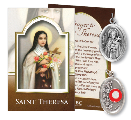 Leaflet - Relic Medal/St.Theresa   (73162)