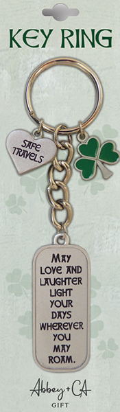Metal Key Ring/Irish/Safe Travels  (74216)