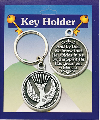 Pewter Key Ring/Holy Spirit   (76/167)