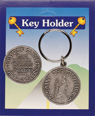 Pewter Key Ring/Saint Christopher   (76/180)