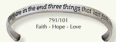 Bangle/Faith,Hope,Love   (791/101)