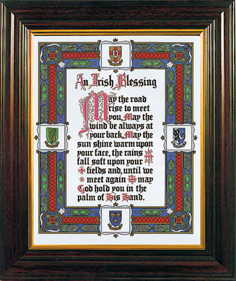 Framed Picture/10 inch x 8 inch Print/Irish Blessing   (83147)