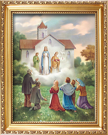 Wood Framed Picture/Knock Apparition   (83283)