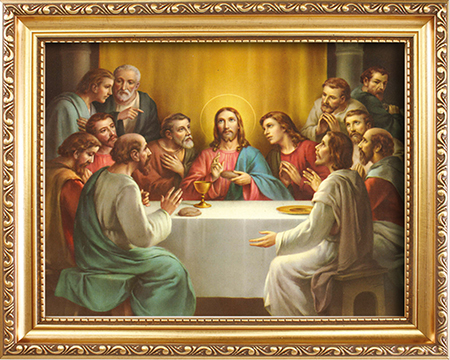 Wood Framed Picture/Last Supper   (83284)