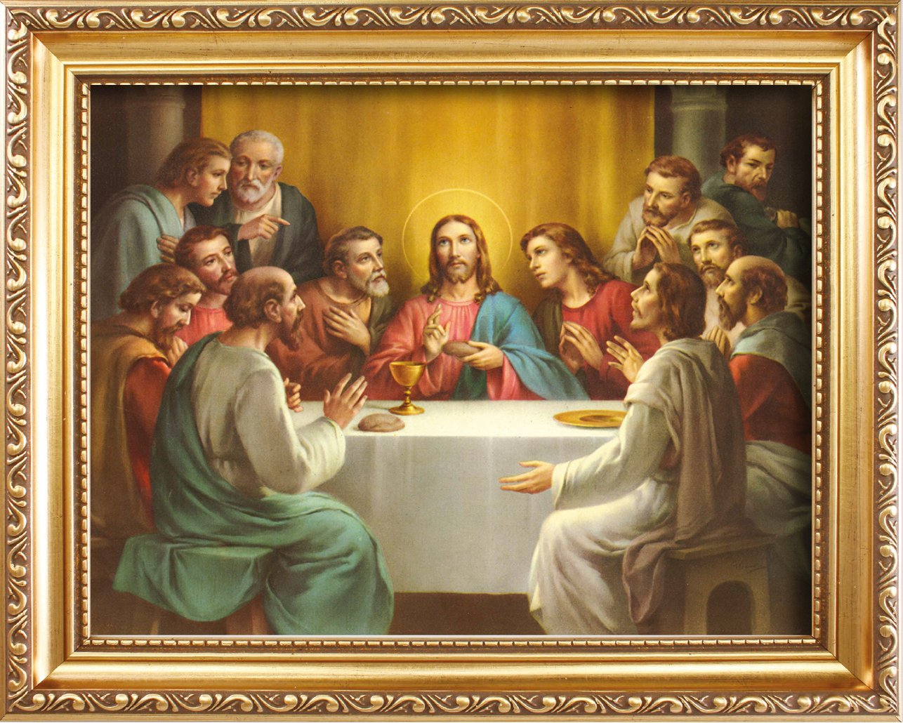 Wood Framed Picture/Last Supper   (83305)