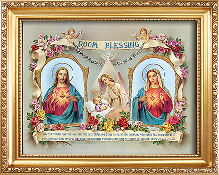 Wood Framed Picture/Room Blessing  (83310)
