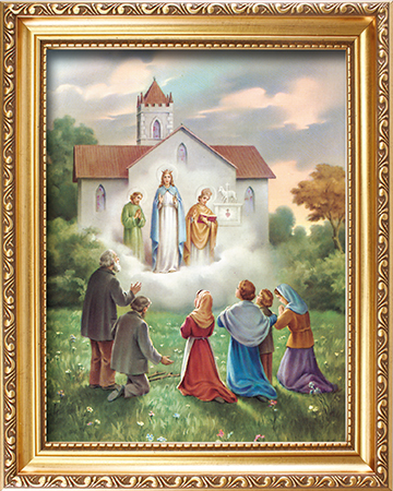 Wood Framed Picture/Knock Apparition  (83313)