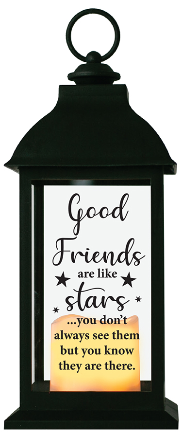 Lantern/Good Friends/Led Candle  (84672)