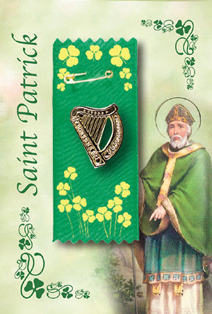 St.Patrick's Day Badge/Harp Motif   (8508)