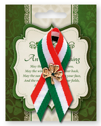 St.Patrick's Day Ribbon/Shamrock   (85361)