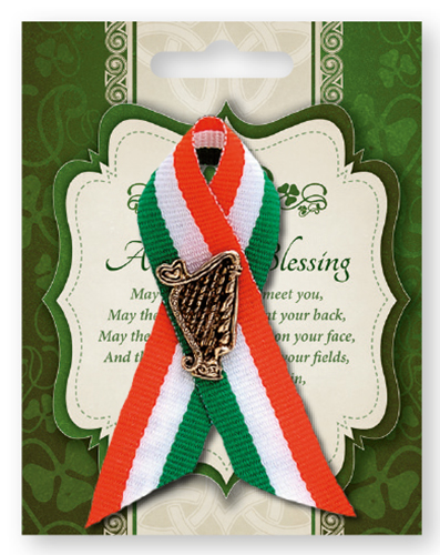 St.Patrick's Day Ribbon/Harp   (85365)