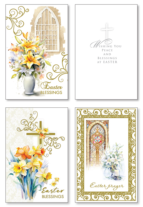 Easter Card with Gold Foil/3 Designs   (85716)