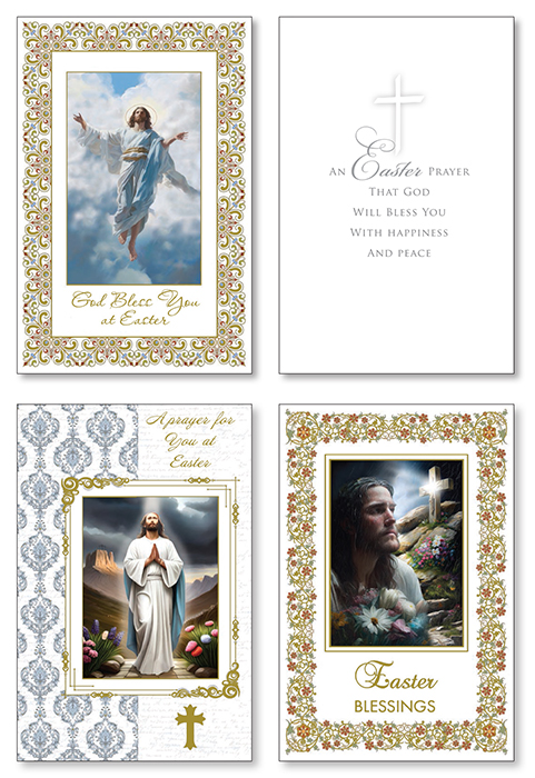 Easter Card with Gold Foil/3 Designs   (85717)