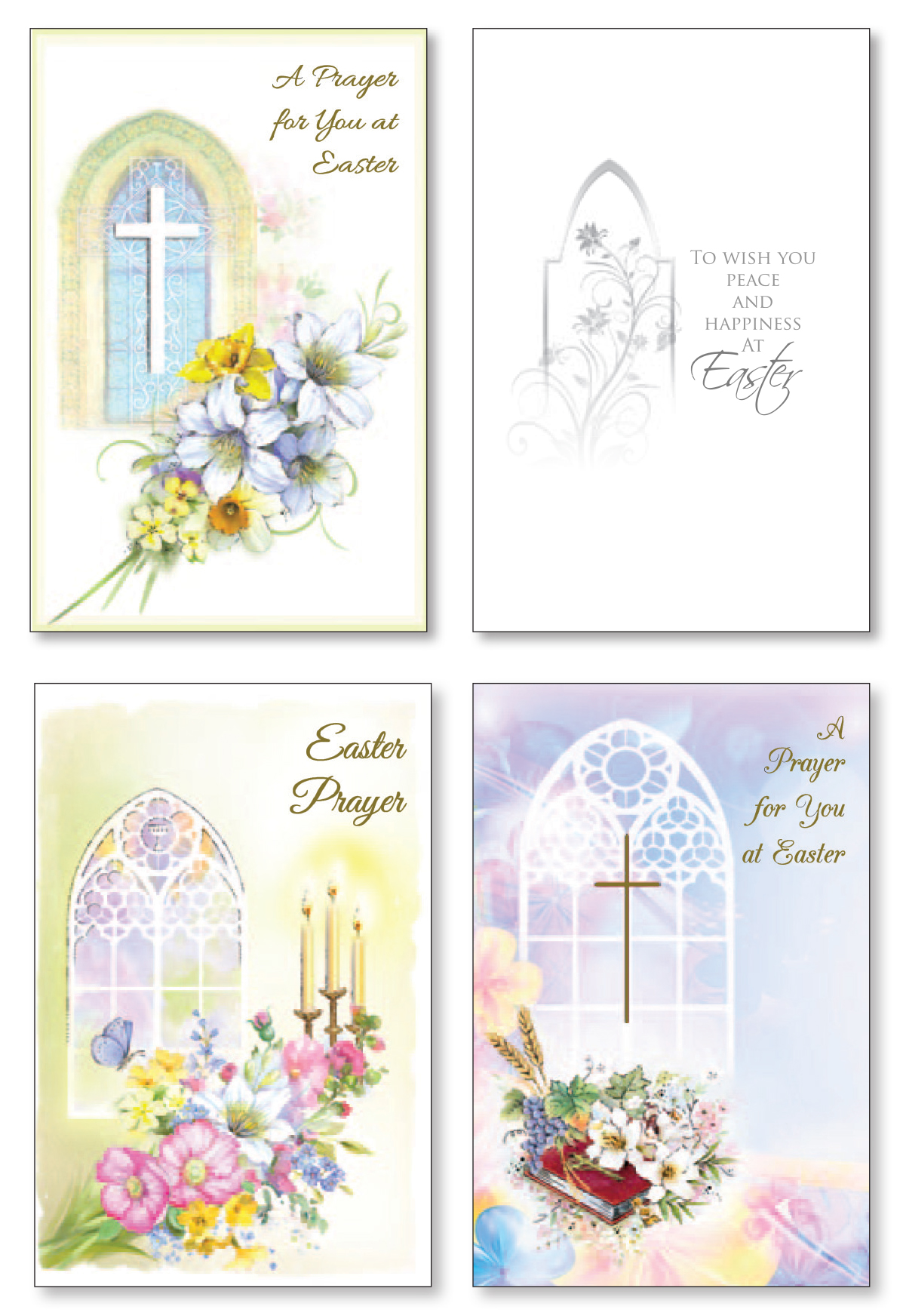Easter Card with Gold Foil/3 Designs   (85720)