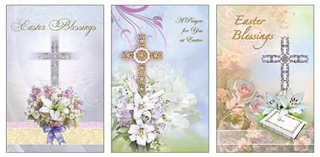 Easter Card with Gold Foil/3 Designs   (85723)