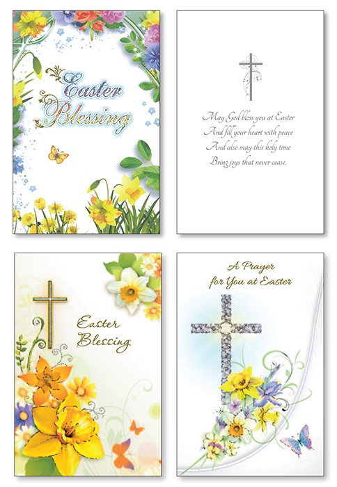 Easter Card with Gold Foil/3 Designs   (85726)