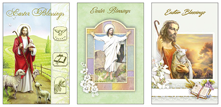 Easter Card with Gold Foil/3 Designs   (85730)