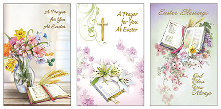 Easter Card with Gold Foil/3 Designs   (85731)