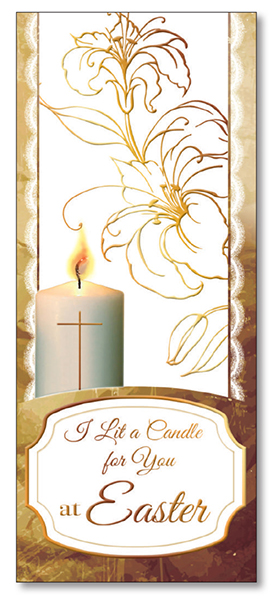 Card - I Lit A Candle For You At Easter   (85785)